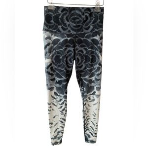 lululemon athletica Black and Gray Patterned Leggings